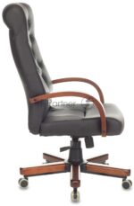 Кресло Бюрократ T-9928WALNUT/ECO черный, экокожа 9