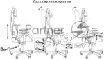 Кресло Knight Gladiator черный, экокожа, 120 кг, механизм качания 22