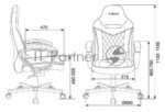 Кресло Бюрократ VIKING 6 KNIGHT B FABRIC черный, ткань, 120 кг, механизм качания 13