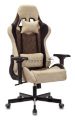 Кресло игровое Бюрократ VIKING 7 KNIGHT BR FABRIC коричневый текстиль/эко.кожа крестовина металл/пластик 38