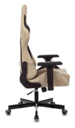 Кресло игровое Бюрократ VIKING 7 KNIGHT BR FABRIC коричневый текстиль/эко.кожа крестовина металл/пластик 32