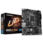 Материнская плата Gigabyte H610M K DDR4 V2.0, LGA 1700, Intel H610, 2xDDR4, 2xSATA, 1xM.2, 1xPCIe 4.0 x16, 1xPCIe x1, 1xHDMI, 1x 1Gb LAN, 2xUSB-A 3.2 Gen 1, 4xUSB-A 2.0, 3x 3.5 мм, 7.1, mATX 7