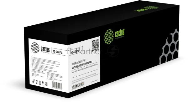 Картридж лазерный Cactus CS-C067M (067M) пурпурный (1250 стр.) для Canon i-SENSYS LBP631Cw/LBP633Cdw/MF651Cw/MF655Cdw/MF657Cdw