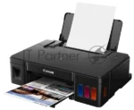 Принтер струйный Canon PIXMA G1410, 4-цветный струйный СНПЧ A4, 8.8 (5 цв) изобр./мин, 4800x1200 dpi, подача: 100 лист., USB, печать фотографий, печать без полей 4