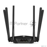 Роутер Mercusys AC1900 Wireless AC Gigabit Router, 600 Mbps at 2.4 GHz + 1300 Mbps at 5 GHz, 6×5dBi Fixed External Antennas with Beamforming, 2× G LAN Ports, 1× G WAN Port, Access Point Mode, 3X3 MU-MIMO, Parental Controls, Guest Network, Smart Connect 9