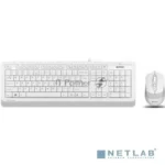Комплект клавиатура+мышь A4Tech FStyler F1010 проводной, USB, 1600 DPI, белый/серый 13