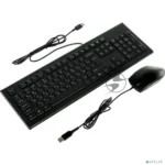 Комплект клавиатура+мышь A4Tech KR-8520D проводной, USB, 1200 DPI, чёрный 23