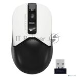 Мышь беспроводная A4Tech Fstyler FG12 белый/черный, 1200 dpi, радиоканал, USB, кнопки - 3 10