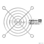Решетка для вентилятора 80x80 ExeGate EG-080MR (80x80 мм, металлическая, круглая, никель) 1