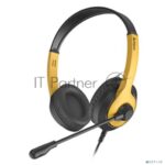 Гарнитура A4Tech Fstyler FH100U желтый/черный, проводная 11