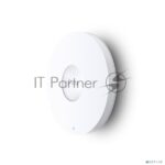 Потолочная точка доступа TP-Link EAP653 AX3000 Ceiling Mount Dual-Band Wi-Fi 6 Access Point, 1 1Gbps RJ45 Port, 574Mbps at2.4 GHz + 2402 Mbps at 5 GHz, 802.3at POE, 2 Internal Antennas 15