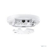 Потолочная точка доступа TP-Link EAP653 AX3000 Ceiling Mount Dual-Band Wi-Fi 6 Access Point, 1 1Gbps RJ45 Port, 574Mbps at2.4 GHz + 2402 Mbps at 5 GHz, 802.3at POE, 2 Internal Antennas 16
