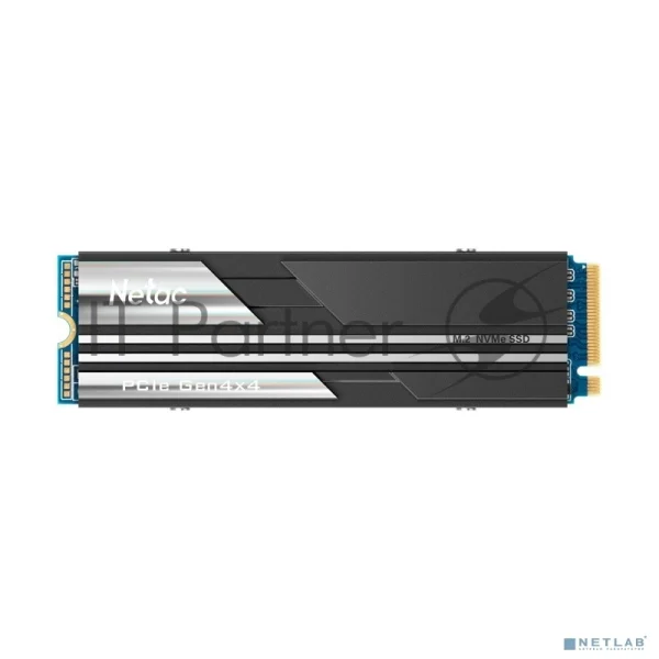 Накопитель SSD Netac NV5000 Pro, 500Gb, M.2 2280, PCIe 4.0 x4, NVMe, R/W 4800/2700, с радиатором 1