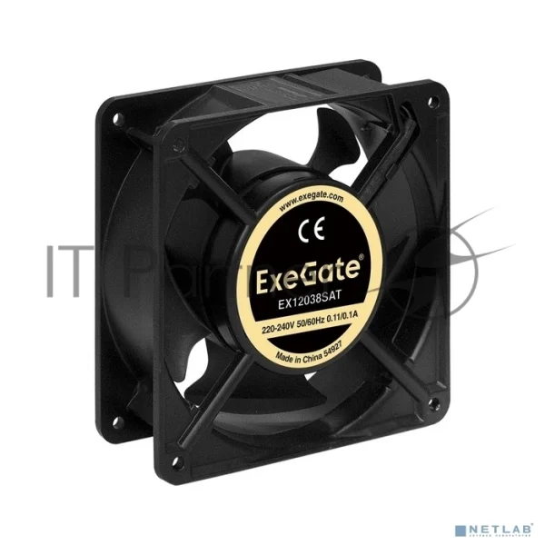Вентилятор для корпуса ExeGate EX12038SAT черный, 120 мм, 2600 об/мин, 41 дБ 1 Вентилятор для корпуса ExeGate EX12038SAT черный, 120 мм, 2600 об/мин, 41 дБ 1