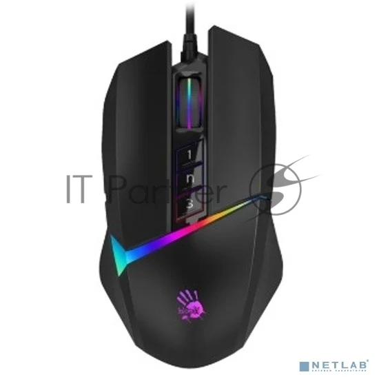 Мышь проводная A4Tech Bloody W60 Max черный, 10000 dpi, USB, кнопки - 10 1
