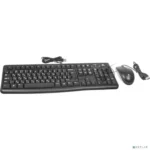 Комплект клавиатура+мышь Logitech MK120 проводной, USB, 1000 DPI, чёрный(заводская гравировка) 19