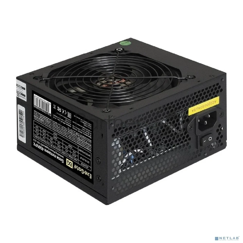Блок питания ExeGate, 450NPX (EX224733RUS), 450Вт, black, 120мм, черный 1