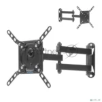 Кронштейн для телевизора Kromax DIX-14 черный 15"-42" макс.20кг настенный поворотно-выдвижной и наклонный 2
