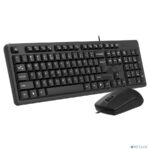 Комплект клавиатура+мышь A4Tech KK-3330 проводной, USB, 1200 DPI, чёрный 24