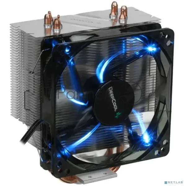 Кулер Deepcool GAMMAXX 400 BLUE BASIC серебристый 120мм алюминий+медь 1500rpm 30db 4-pin 130W 154мм 1