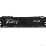 Оперативная память Kingston Fury Beast, DDR4, 32GB (1x32GB), 3600MHz, CL18, DIMM, с радиатором, черный 2