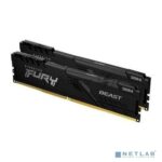 Оперативная память Kingston Fury Beast, DDR4, 64GB (2x32GB), 3200MHz, CL16, DIMM, черный 21