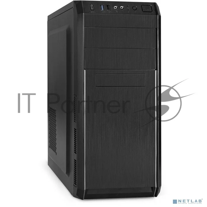 Компьютерный корпус Miditower ExeGate XP-334UC-XP500 (ATX, XP500 с вент. 12см, 1хUSB/1хUSB 3.0/1хTypeC, аудио, черный)