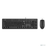 Комплект клавиатура+мышь A4Tech KK-3330S проводной, USB, 1200 DPI, чёрный 37