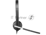 Гарнитура Logitech H650e чёрный, проводная, USB 21
