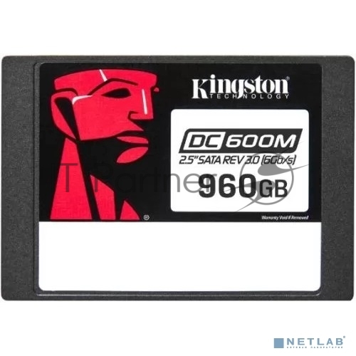 Накопитель SSD Kingston DC600M, 960 Gb, SATA III, R/W 560/530 МБ/с