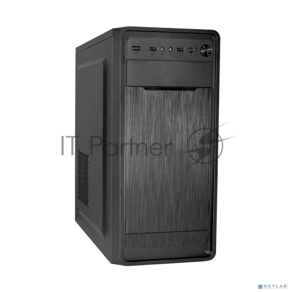 Компьютерный корпус Miditower ExeGate XP-332 Black, ATX, (XP500, Black,120мм), 2*USB, Audio