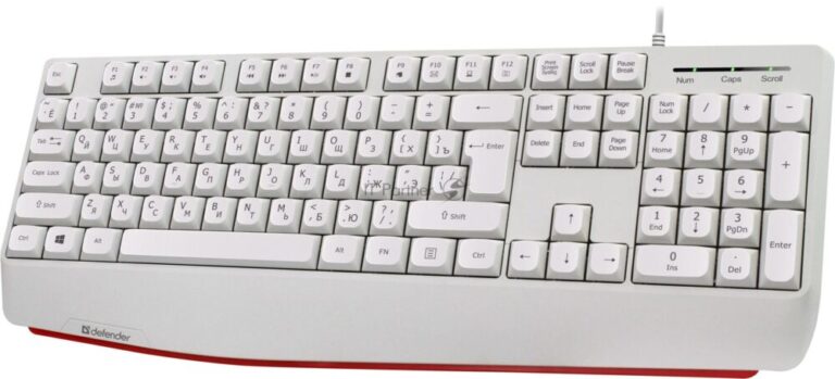 Клавиатура проводная Defender Atom HB-546, USB, белый 1