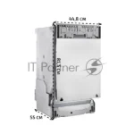 Встраиваемая посудомоечная машина Bosch SMV4HVX03E, серебристый, 59.8 см, 14 компл., 46 дБ, класс D 3