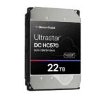 Жесткий диск серверный Western Digital 3.5"; 22Tb Ultrastar DC HC570 (WUH722222ALE6L4) SATA 6Gb/s, 7200rpm, 512MB, 4k/512e, Helium, Bulk 5