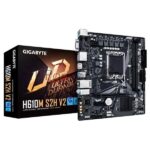 Материнская плата Gigabyte H610M S2H V2, LGA 1700, Intel H610, 2xDDR5, 4xSATA, 1xM.2, 1xPCIe 4.0 x16, 1xPCIe x1, 1xHDMI, 2xDP, 1xD-Sub, 1x 1Gb LAN, 2xUSB-A 3.2 Gen 1, 4xUSB-A 2.0, 3x 3.5 мм, 7.1, mATX 17
