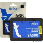 Накопитель SSD Netac SA500, 512Gb, SATA III, 2.5", R/W 520/450 1