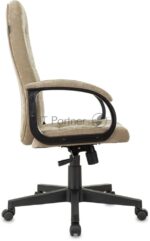 Кресло руководителя Бюрократ CH 002 Fabric Light-21 песочный, крестов. пластик 10