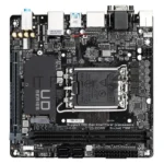 Материнская плата Gigabyte H610I, LGA 1700, Intel H610, 2xDDR5, 4xSATA, 1xM.2, 1xPCIe 4.0 x16, 1xHDMI, 1xVGA, 2xDP, 1x 1Gb LAN, 2xUSB-A 3.2 Gen 1, 4xUSB-A 2.0, 3x 3.5 мм, 7.1, Mini-ITX 6