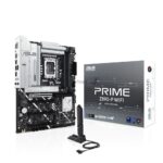 Материнская плата ASUS PRIME Z890-P WIFI, LGA 1851, Intel Z890, 4xDDR5, 4xSATA, 4xM.2, 1xPCIe 5.0 x16, 2xPCIe 4.0 x4, 1xPCIe 4.0 x1, 1xHDMI, 1xDP, 1xUSB-C (видеовыход), 2xUSB-A 3.2 Gen 1, 1xUSB-A 3.2 Gen 2, 4xUSB-A 2.0, 1xUSB-C Thunderbolt 4, 1x 2.5Gb LAN, 3x3.5 мм, 7.1, ATX 16