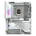 Материнская плата Gigabyte Z890 AORUS PRO ICE, LGA 1851, Intel Z890, 4xDDR5, 4xSATA, 5xM.2, 1xPCIe 5.0 x16, 1xPCIe 4.0 x4, 1xPCIe 4.0 x1, 2xUSB-C (Thunderbolt 4), 1x 5Gb LAN, 4xUSB-A 3.2 Gen 1, 2xUSB-A 3.2 Gen 2, 4xUSB-A 2.0, 2x3.5 мм, 7.1, ATX