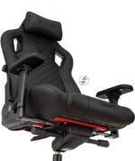 Кресло Knight Craft черный, экокожа, 120 кг, механизм качания 26