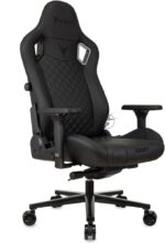 Кресло Knight Craft черный, экокожа, 120 кг, механизм качания 27