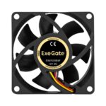 Вентилятор для корпуса ExeGate EX07025B3P черный, 70 мм, 4000 об/мин, 40.5 дБ, 3 pin 2