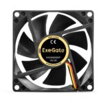Вентилятор для корпуса ExeGate EX08025B3P черный, 80 мм, 2000 об/мин, 19 дБ, 3 pin 2