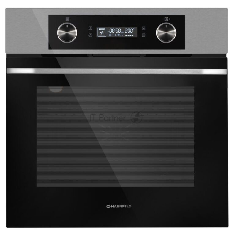 Шкаф духовой электрический Maunfeld AEOH60102S, 60л, дверца с 3 стеклами, нержавеющая сталь 1