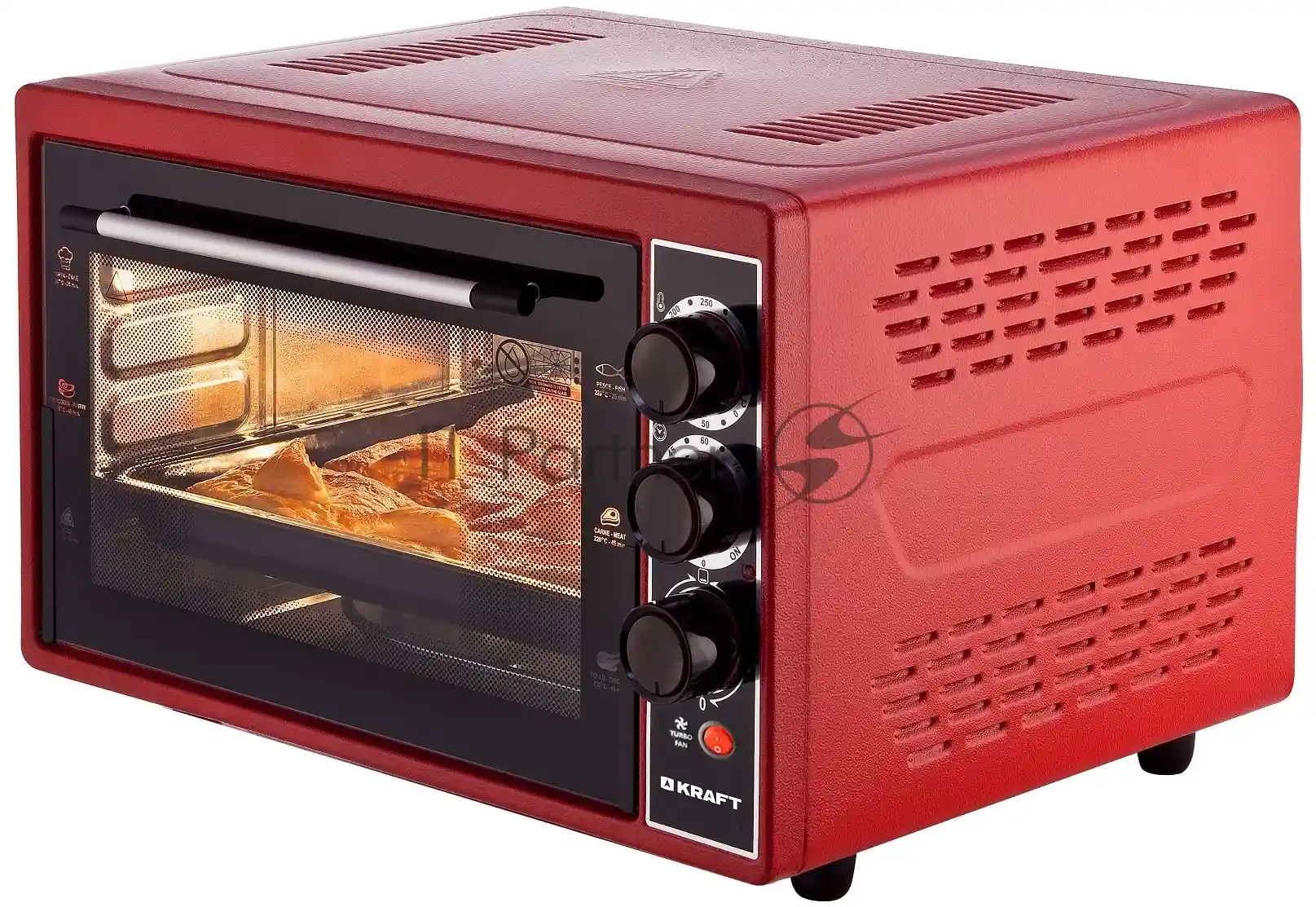 Мини-печь Kraft KF-MO3804KR красный 1