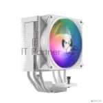 Кулер PCCooler R400 ARGb белый 92мм алюминий+медь 2200rpm 30db 4-pin 180W 133мм 14