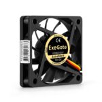 Вентилятор для корпуса ExeGate ExtraSilent ES06010B3P черный, 60 мм, 2000 об/мин, 16 дБ, 3 pin 3