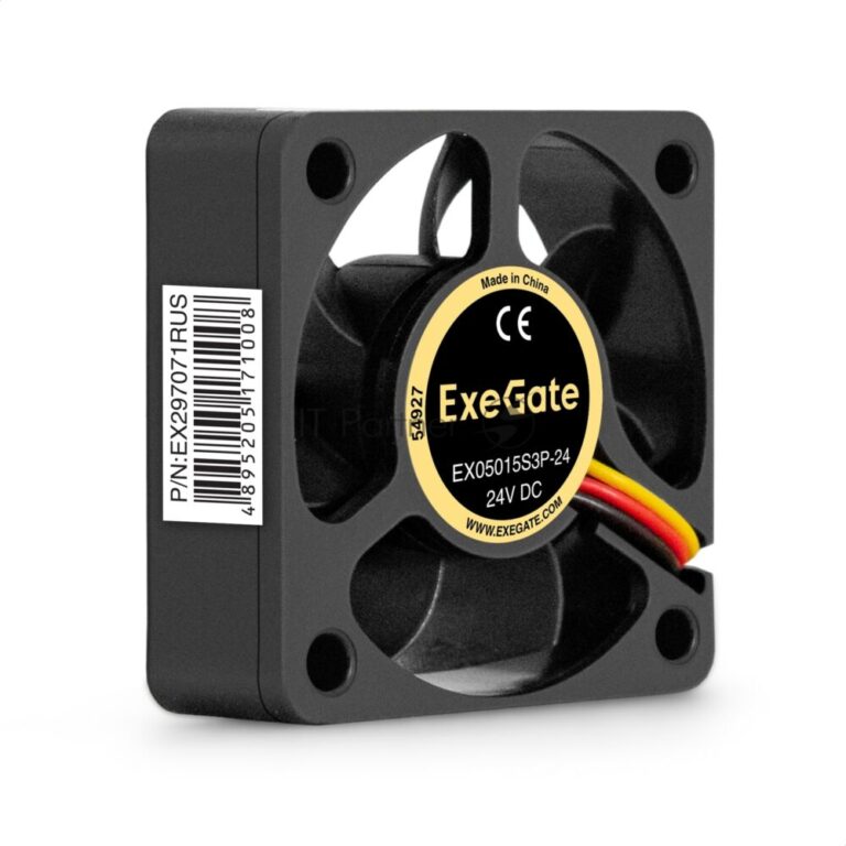 Вентилятор для корпуса ExeGate EX05015S3P-24 черный, 50 мм, 7000 об/мин, 36.8 дБ, 3 pin 1