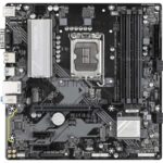 Материнская плата Gigabyte B760M D3HP DDR5, LGA 1700, Intel B760, 4xDDR5, 4xSATA, 2xM.2, 1xPCIe 4.0 x16, 1xPCIe x1, 1xHDMI, 1xVGA, 1xDP, 1x 1Gb LAN, 3xUSB-A 3.2 Gen 1, 2xUSB-A 2.0, 3x3.5 мм, 7.1, mATX 7